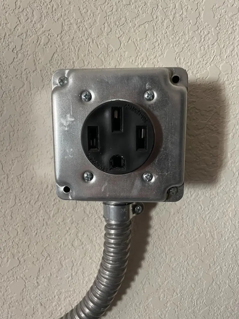 NEMA 14-50 outlet installed for Electrical Panel Upgrade in Buena Vista